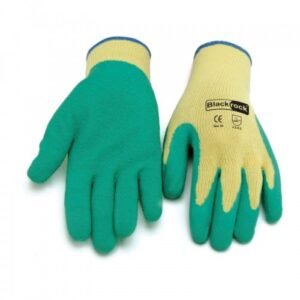 Yellow and green gloves